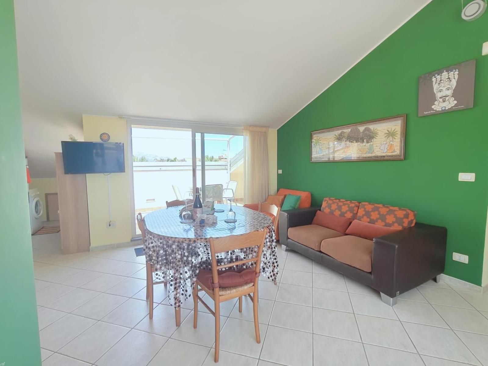 Apartmán Sicilia, Mansarda Le Due Terrazze Mascali Exteriér fotografie